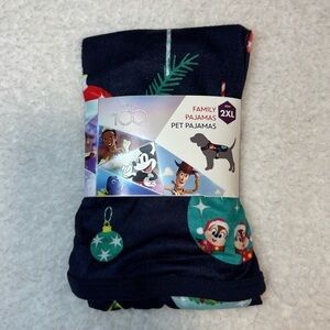Disney Pet Dog Blue Christmas Pajama Style Cape